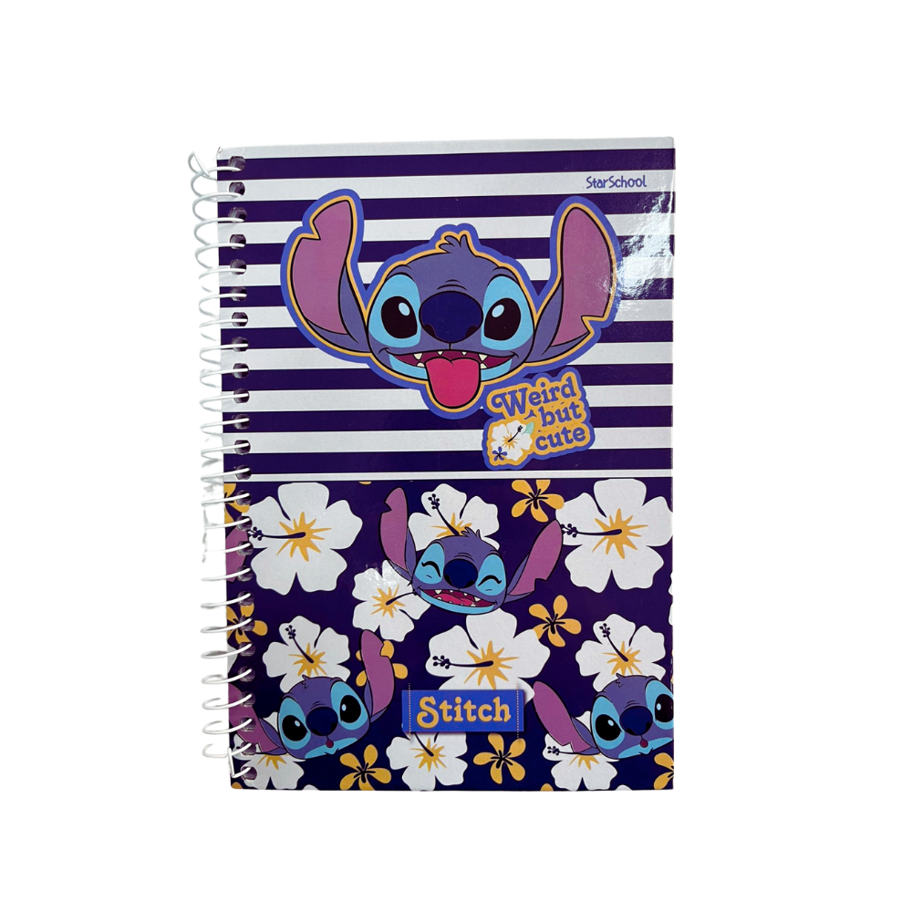 Caderno Stitch 1/4 Capa Dura 80 Folhas - Jandaia