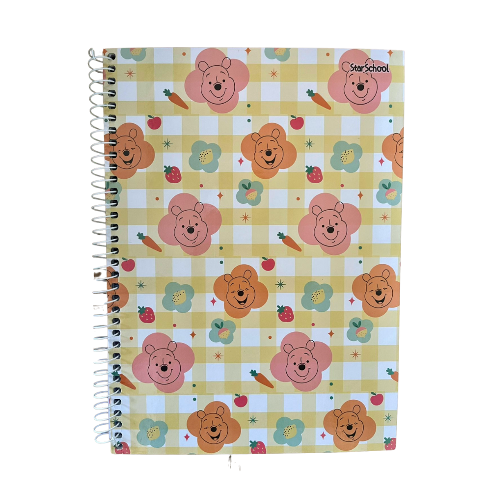 Caderno Ursinho Pooh Espiral Capa Dura 80 Folhas 1 Matéria - Jandaia